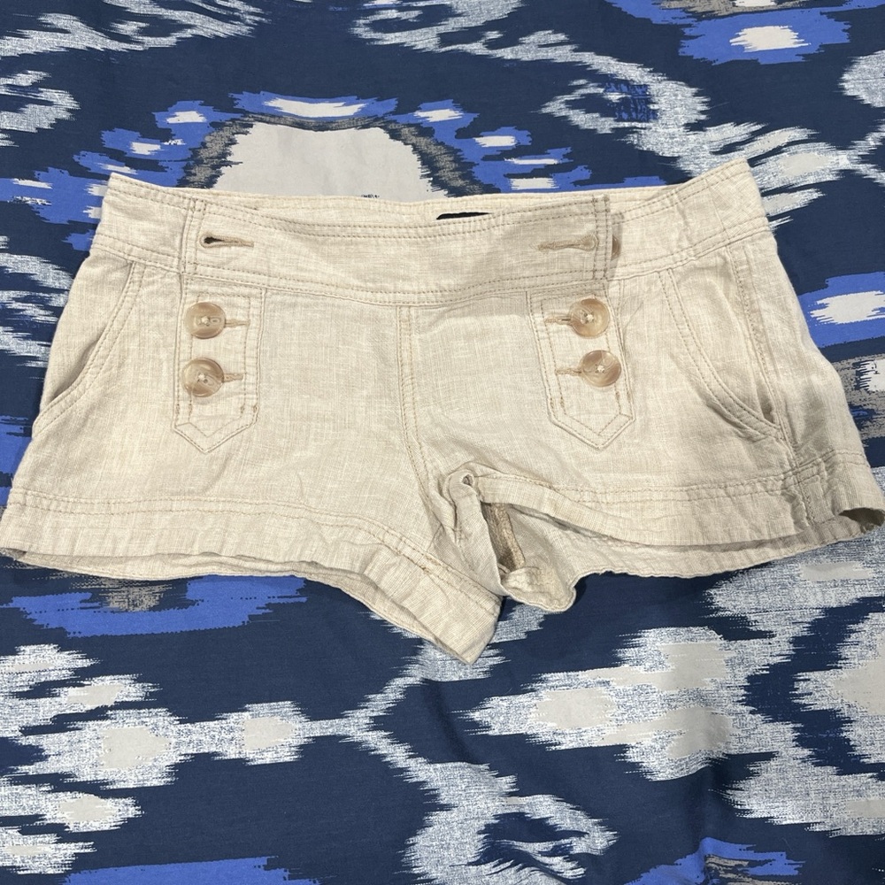 Express High Waist Tan Shorts